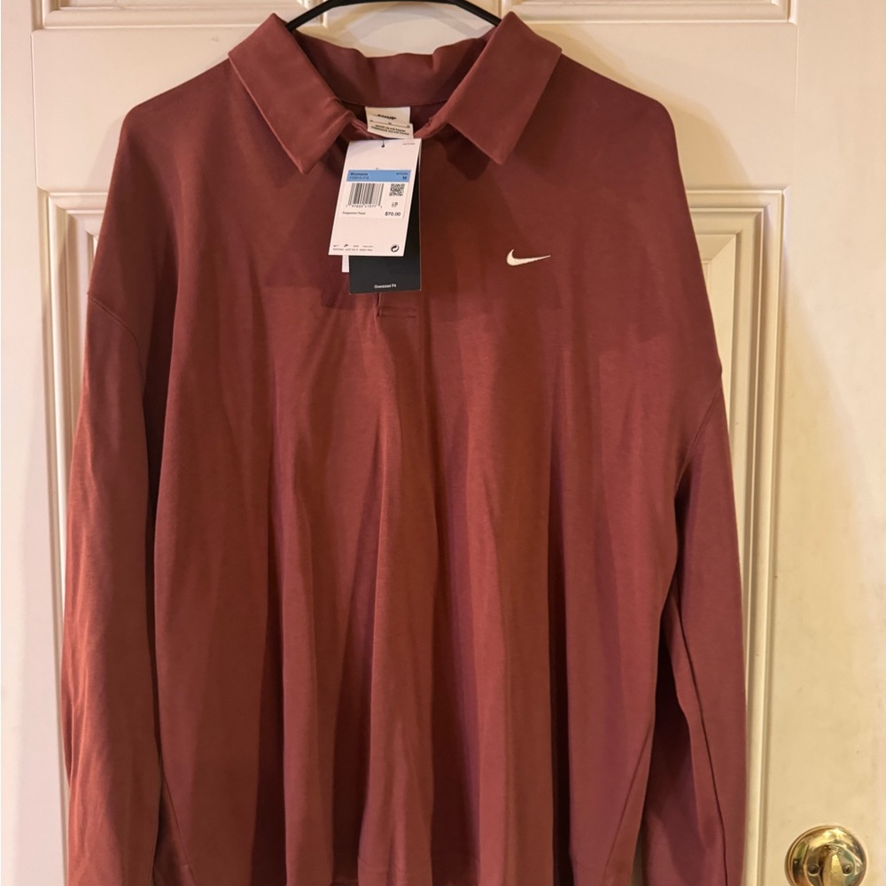 Nike women’s Polo in Rust Red